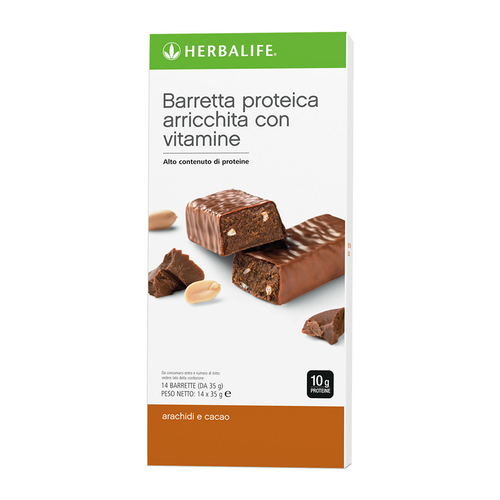 Barrette proteiche gusto Arachide e Cacao 14 barrette - Herbalife