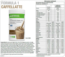 Carica l'immagine nel visualizzatore di Gallery, Formula 1 sostituto del pasto Caffellatte 550 gr. - Herbalife