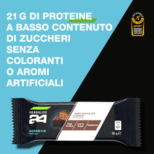 Carica l'immagine nel visualizzatore di Gallery, Barrette Proteiche H24 Achieve Dark Chocolate