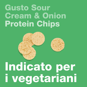 Patatine proteiche gusto Sour Cream & Onion 10 x 30 g - Happy Healthy Life