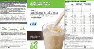 Formula 1 sostituto del pasto Biscotto Croccante 550 gr. - Herbalife