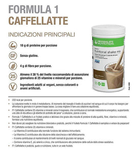 Formula 1 sostituto del pasto Caffellatte 550 gr. - Herbalife